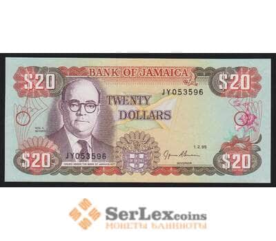 Ямайка 20 долларов 1995 Р72е UNC арт. 52951