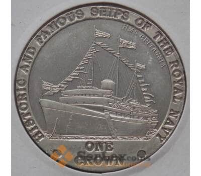 Монета Тристан-да-Кунья 1 крона 2008 KM42 BU Корабль Британия Britannia арт. 13316