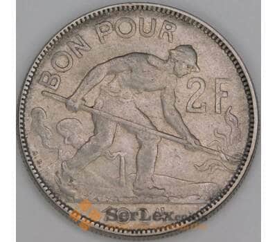 Люксембург монета 2 франка 1924 КМ36 XF арт. 42775
