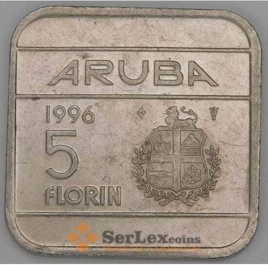Аруба 5 флоринов 1996 КМ12 VF арт. 52822