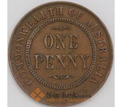 Монета Австралия 1 пенни 1928 КМ23 XF арт. 10103