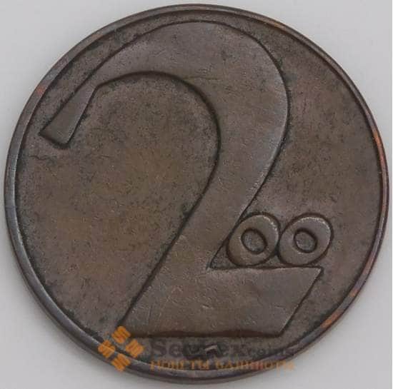 Австрия монета 200 крон 1924 КМ2833 XF арт. 9219