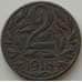 Монета Австрия 2 геллера 1916-1918 КМ2824 VF арт. 9221