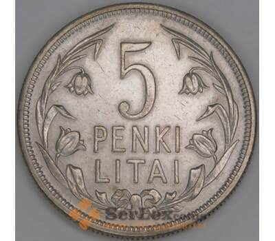 Литва 5 лит 1925 КМ78 XF арт. 53304