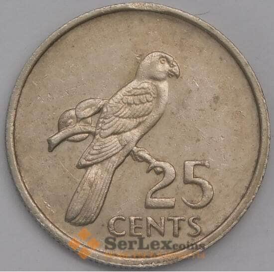 Сейшельские острова монета 25 центов 1977 КМ33 XF арт. 31509