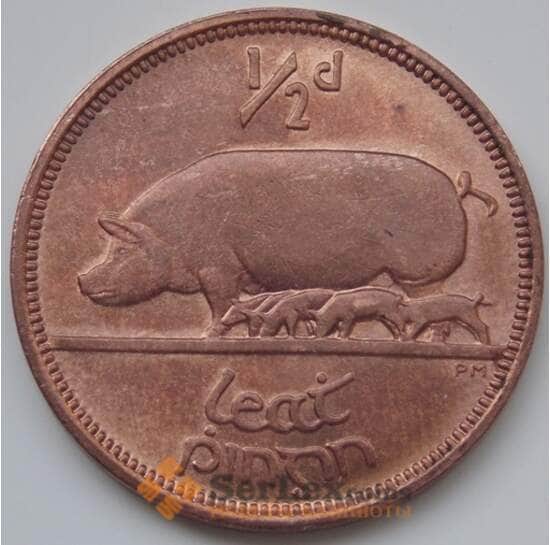 Ирландия 1/2 пенни 1966 КМ10 AU арт. 6619