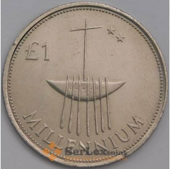 Ирландия 1 фунт 2000 КМ31 AU Миллениум арт. 6646