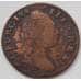 Монета Ирландия 1/2 пенни 1782 КМ140 F арт. 6648