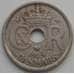 Монета Дания 25 эре 1924-1947 КМ823.1 VF арт. 6649