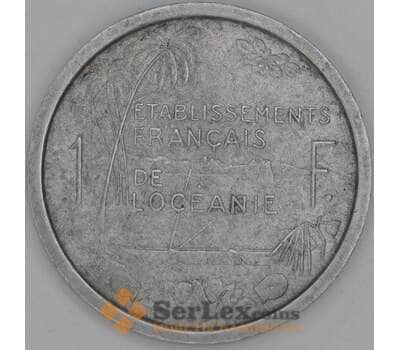 Французская Океания 1 франк 1949 КМ2 VF арт. 54168
