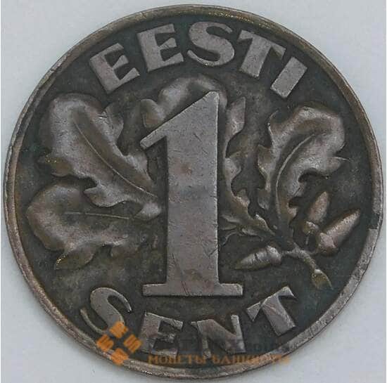 Эстония 1 сенти 1929 КМ10 XF арт. 56885
