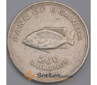 Уганда монета 200 шиллингов 1998 КМ68 VF арт. 41394