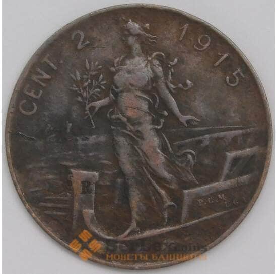 Италия 2 чентезимо 1915 КМ41 VF арт. 41766 Италия 2 чентезимо 1915 КМ41 VF арт. 41766