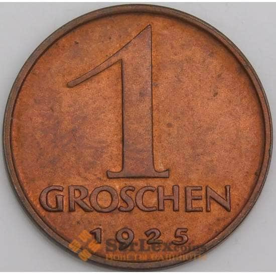 Австрия монета 1 грош 1925 КМ2836 UNC арт. 46114