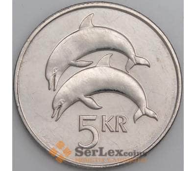 Монета Исландия 5 крон 1996-2008 КМ28а UNC арт. 9242