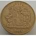 Монета Исландия 2 кроны 1946 КМ13 VF арт. 9243