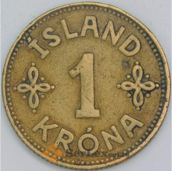 Исландия 1 крона 1940 КМ3 VF арт. 9245