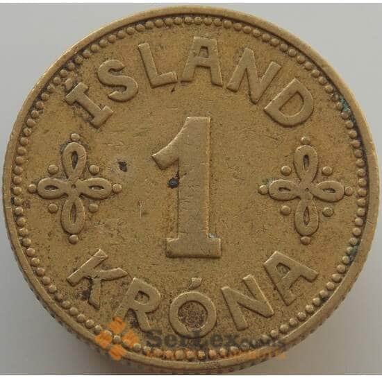 Исландия 1 крона 1940 КМ3 VF арт. 9245