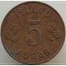 Исландия 5 эйре 1946 КМ9 VF арт. 9246