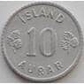 Исландия монета 10 эйре 1970 КМ10а AU-aUNC арт. 9247
