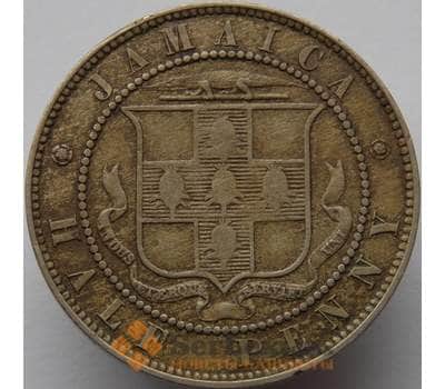 Монета Ямайка 1/2 пенни 1884 КМ16 VF арт. 8966