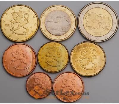 Финляндия набор Евро 1 цент - 2 евро 2012 (8 шт) UNC арт. 46742