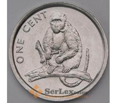Монета Кука острова 1 цент 2003 КМ423 UNC Обезьяна (J05.19) арт. 15687