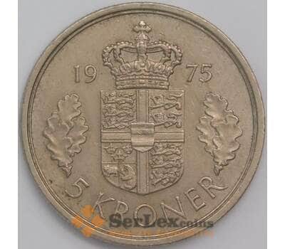 Монета Дания 5 крон 1975 КМ863 XF арт. 40724