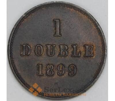 Гернси 1 дубль 1899 КМ10 AU арт. 54878