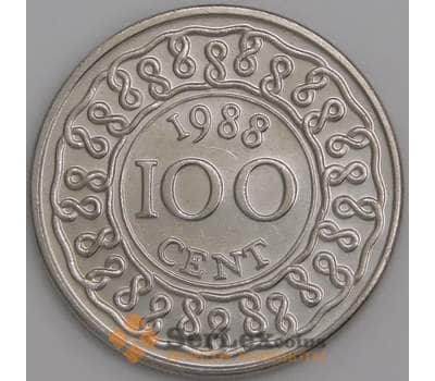 Суринам монета 100 центов 1988 КМ23 aUNC арт. 41482