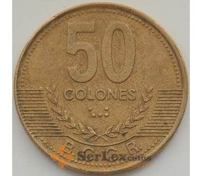 Монета Коста-Рика 50 колонов 2002 КМ231.1a XF арт. 12571