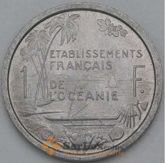 Французская Океания 1 франк 1949 КМ2 UNC арт. 38540