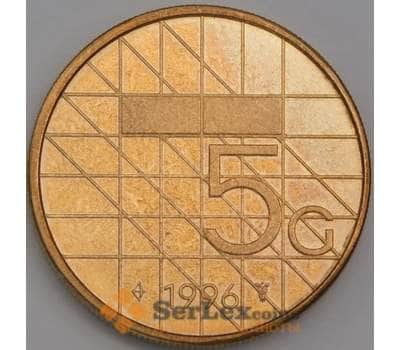 Нидерланды монета 5 гульденов 1996 КМ210 BU арт. 43556