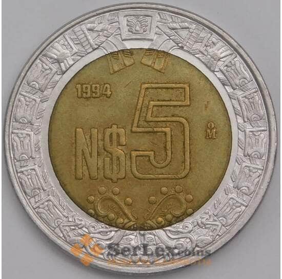 Мексика монета 5 новых песо 1994 КМ552 aUNC арт. 41448