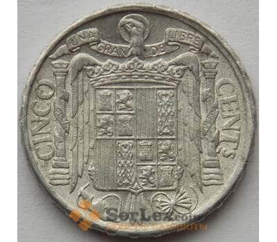 Монета Испания 5 сентимо 1945 КМ765 XF (J05.19) арт. 15210