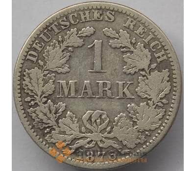 Монета Германия 1 марка 1876 А КМ7 VF Серебро (J05.19) арт. 14783