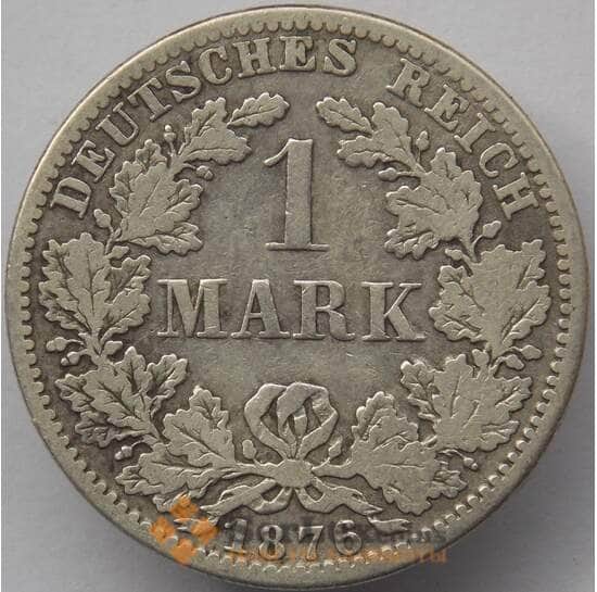 Германия 1 марка 1876 А КМ7 VF Серебро (J05.19) арт. 14783