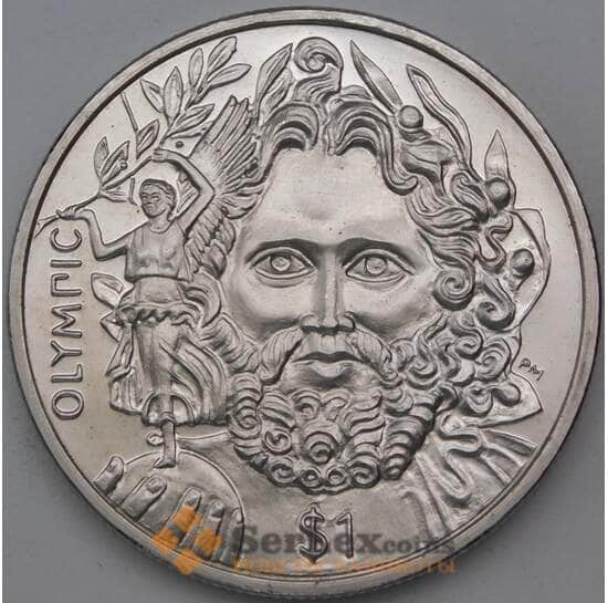 Британские Виргинские острова 1 доллар 2013 Зевс арт. 28056