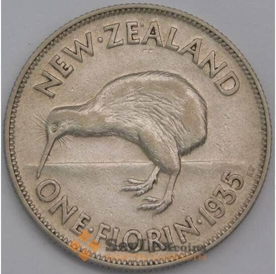 Новая Зеландия 2 шиллинга (флорин) 1935 КМ4 XF арт. 42962