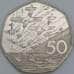 Великобритания 50 пенсов 1994 КМ966 UNC Высадка в Нормандии арт. 56778