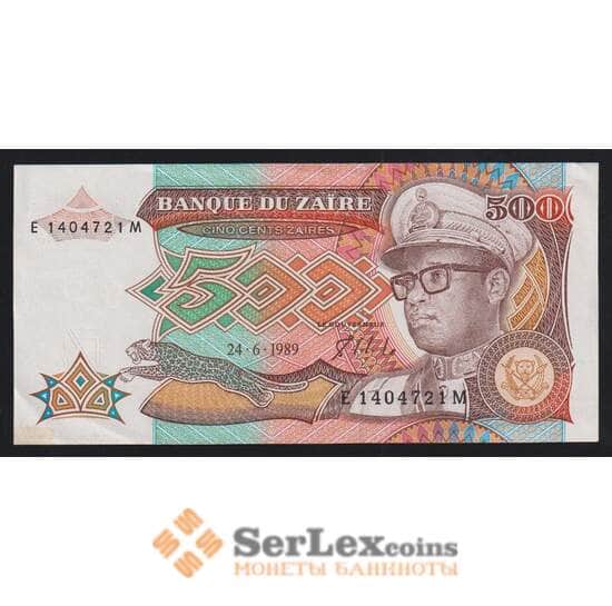 Заир 500 заир 1989 Р34 AU арт. 54462