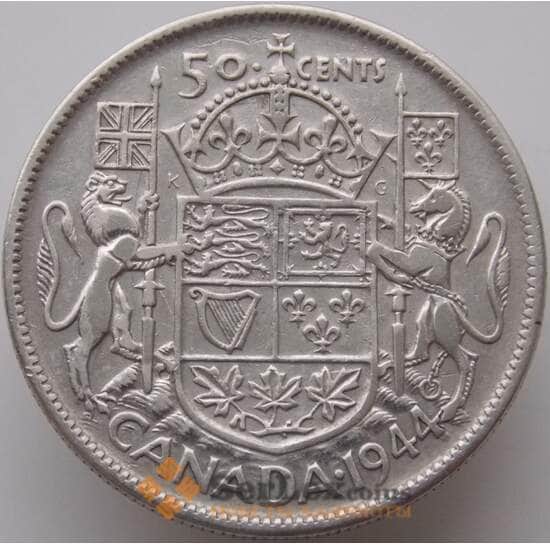 Канада 50 центов 1944 КМ36 VF арт. 9299