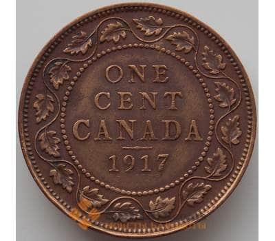 Монета Канада 1 цент 1917 КМ21 VF арт. 11675