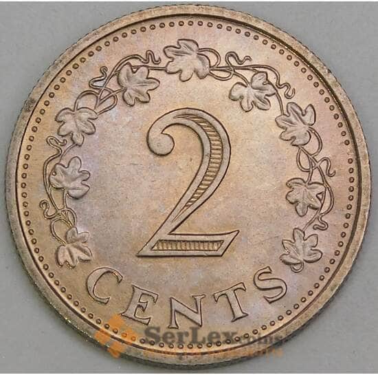 Мальта 2 цента 1972 КМ9 UNC арт. 56015 Мальта 2 цента 1972 КМ9 UNC арт. 56015