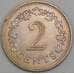 Мальта 2 цента 1972 КМ9 UNC арт. 56015