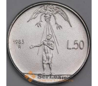 Сан-Марино 50 лир 1983 КМ150 UNC Ядерная угроза арт. 41550