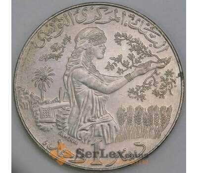 Тунис 1 динар 1997 КМ347 aUNC арт. 55229