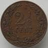 Нидерланды 2 1/2 цента 1907 КМ134 VF (J05.19) арт. 17095