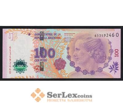 Аргентина 100 песо 2012 Р358b(2) UNC Ева Перон арт. 54316