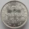 Германия 3 марки 1922 А КМ28 UNC Блеск (J05.19) арт. 15696